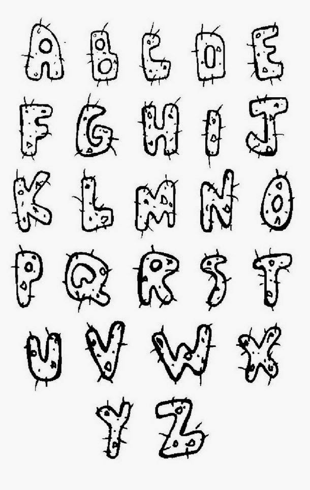 cool handwriting alphabet graffiti tips